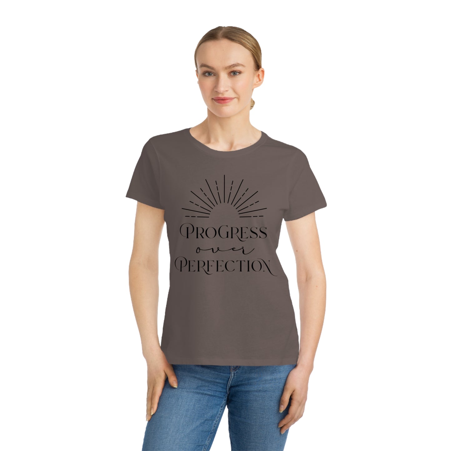 Organic Women's Progress Over Perfection T-Shirt - The Oracle Alchemist