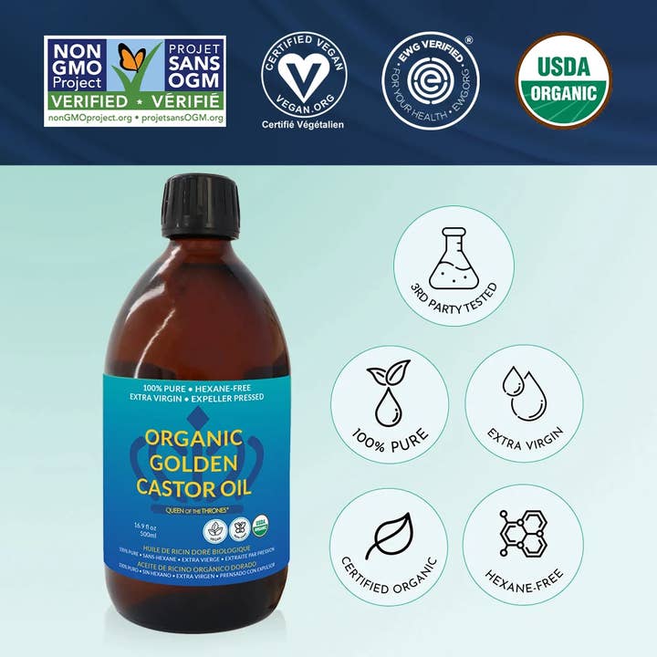 Organic Castor Oil 16.9 oz - The Oracle Alchemist
