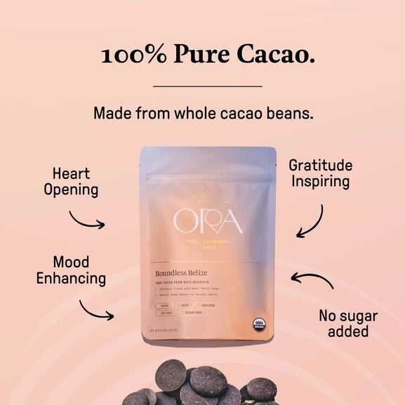 ORA Cacao - Boundless Belize 100% Cacao - Organic - Ceremonial - The Oracle Alchemist