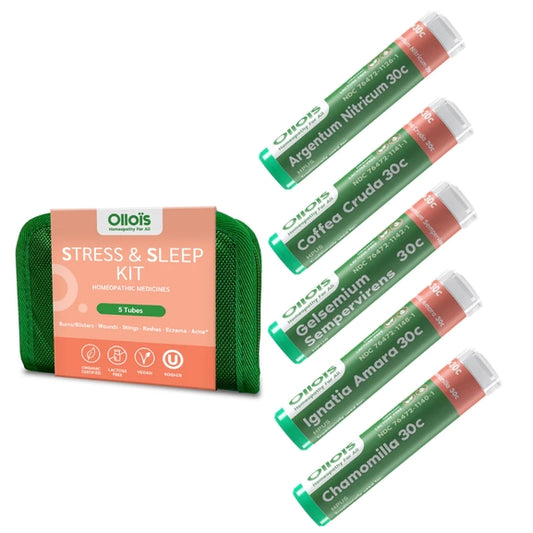 Olloïs Stress & Sleep Kit - 5 Homeopathic Remedies - The Oracle Alchemist