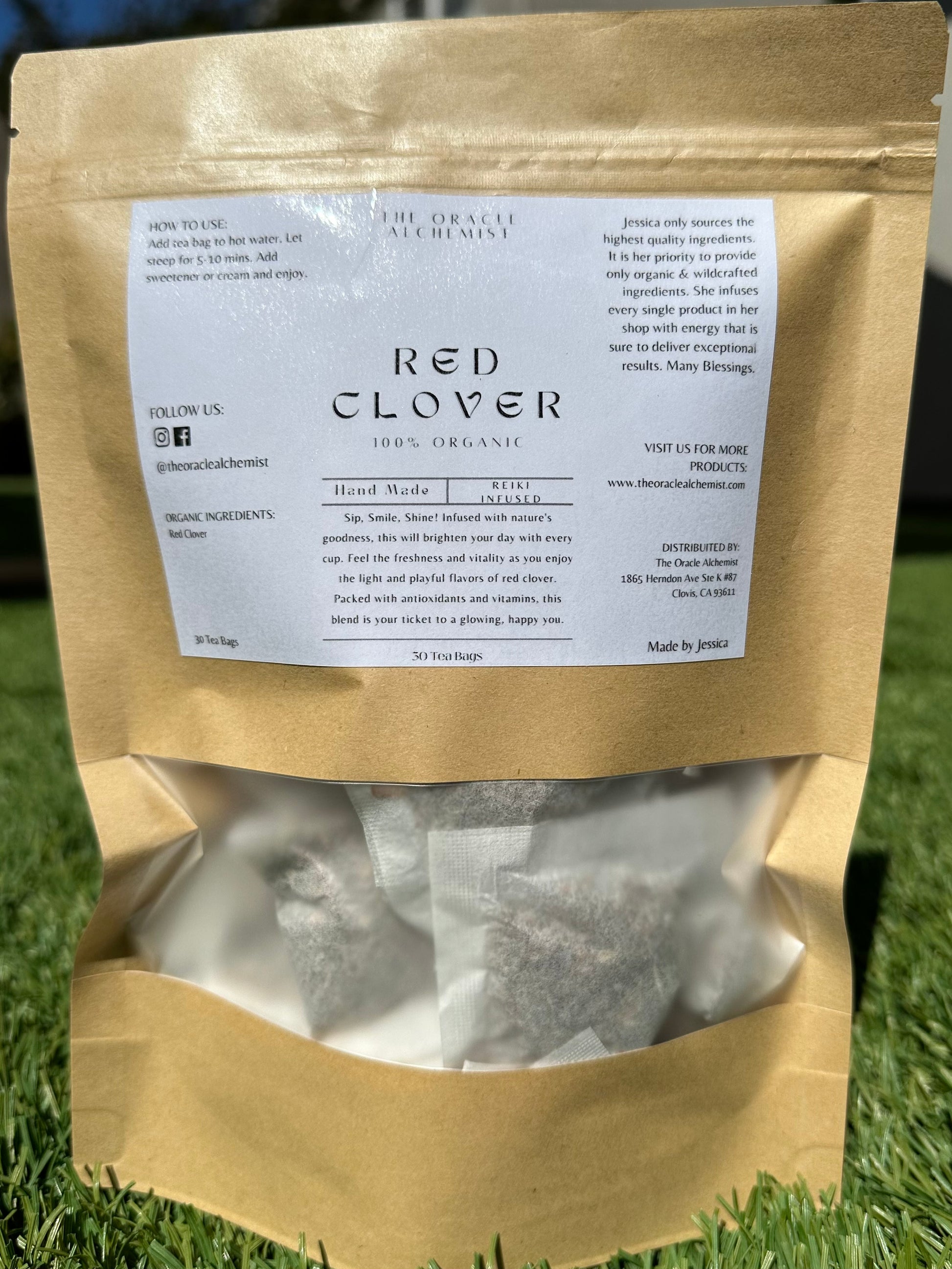 Organic Red Clover Cut & Sifted - The Oracle Alchemist