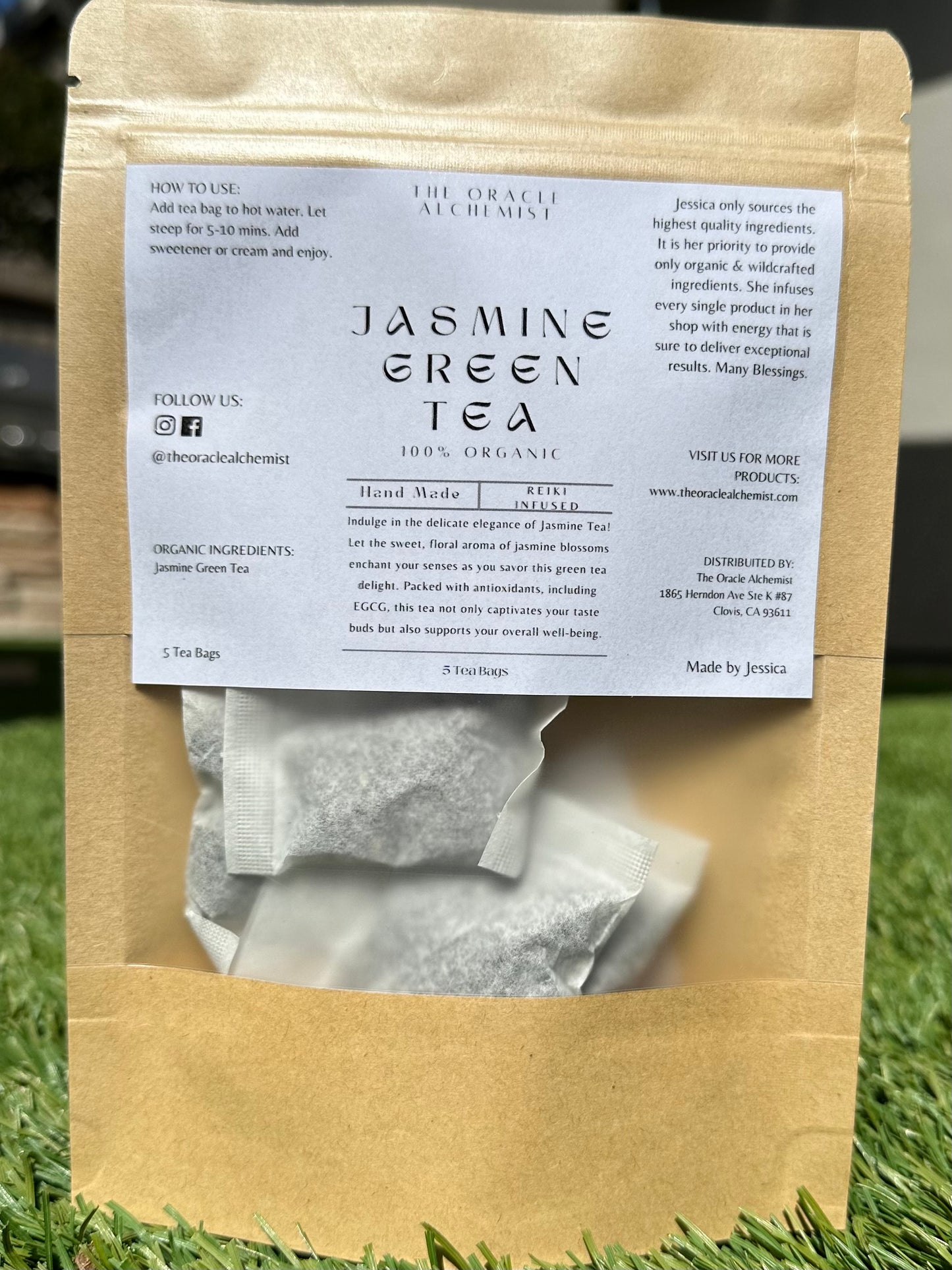 Organic Green Jasmine Tea - The Oracle Alchemist