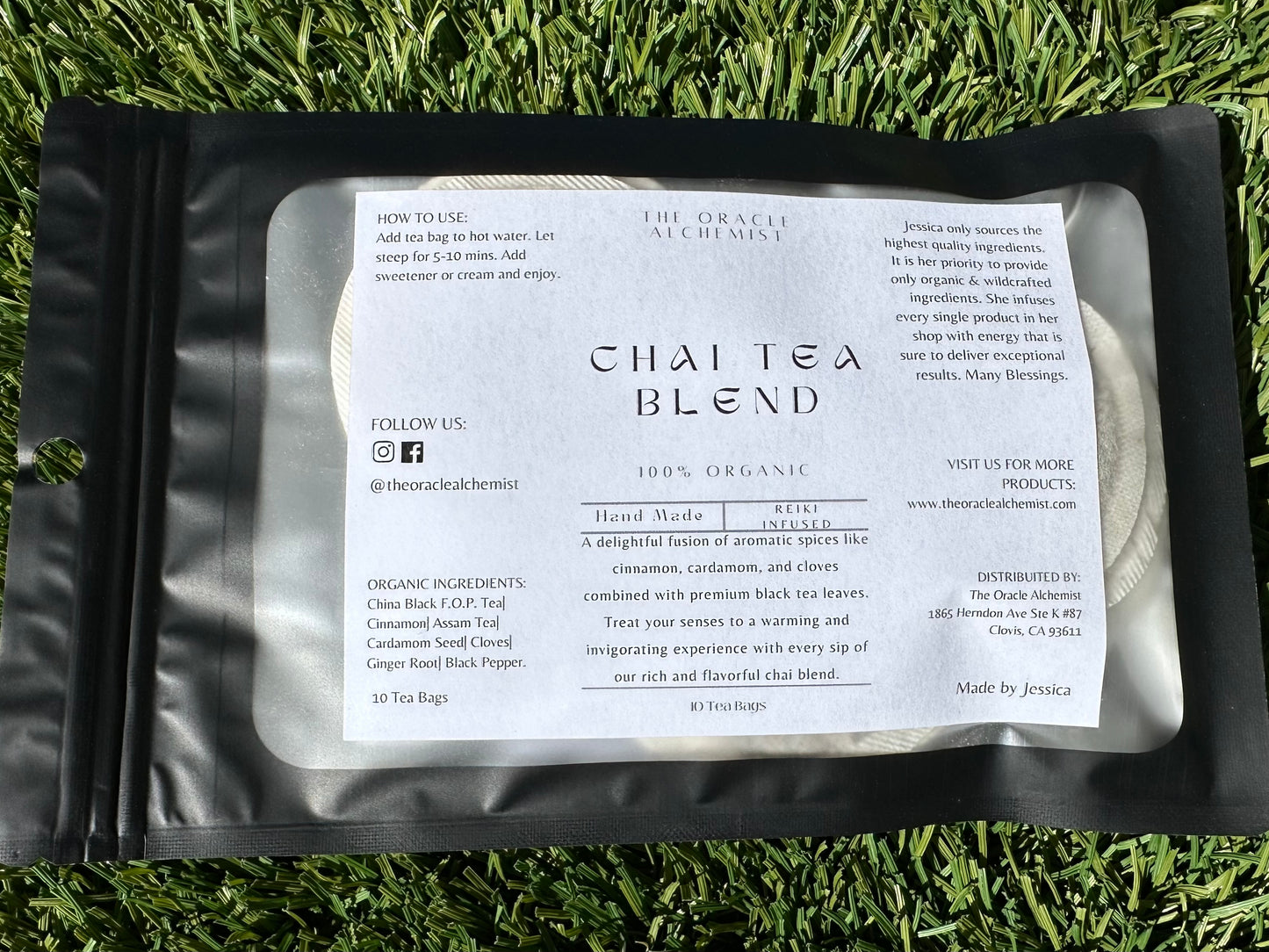 Chai Tea Bags Organic - The Oracle Alchemist
