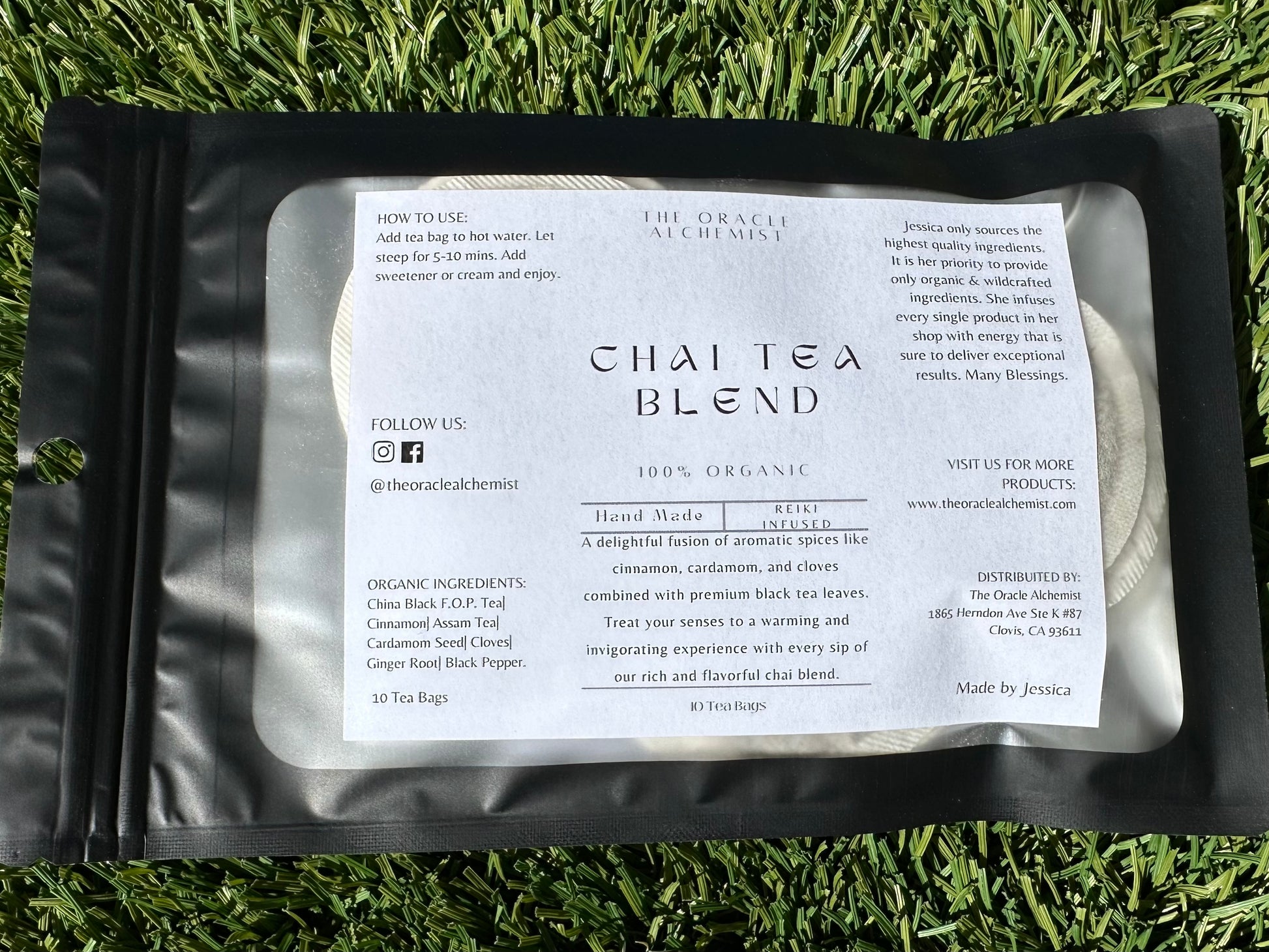 Chai Tea Bags Organic - The Oracle Alchemist