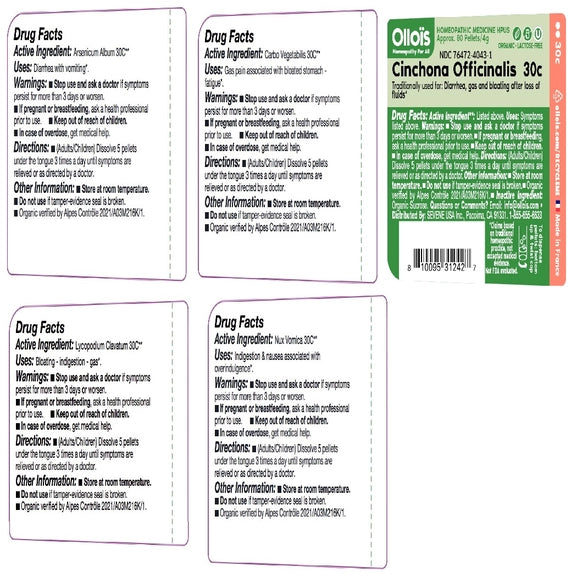 Olloïs Digestion Kit  - 5 Homeopathic Remedies - The Oracle Alchemist